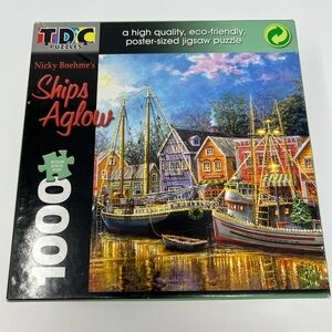 TDC Ships Aglow 1000 Piece Jigsaw Puzzle | NIB